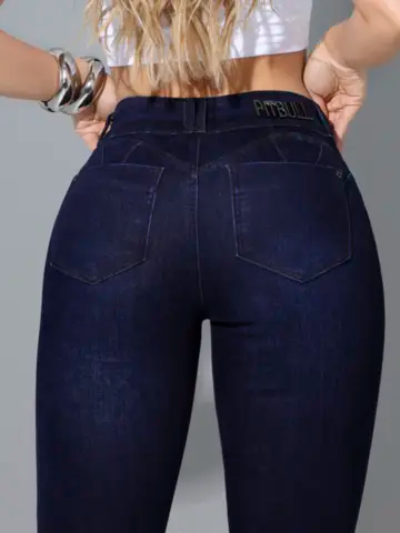 CALÇA SKINNY CASUAL PIT BULL JEANS COM CÓS LARGO E CONFORTÁVEL Ref: 87256