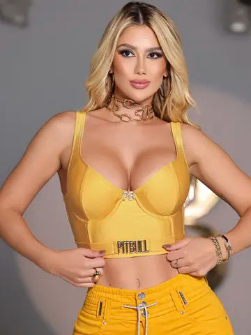 CORSET MODELADOR PIT BULL JEANS ELEGANTE E SOFISTICADO COM BOJO Ref: 85747