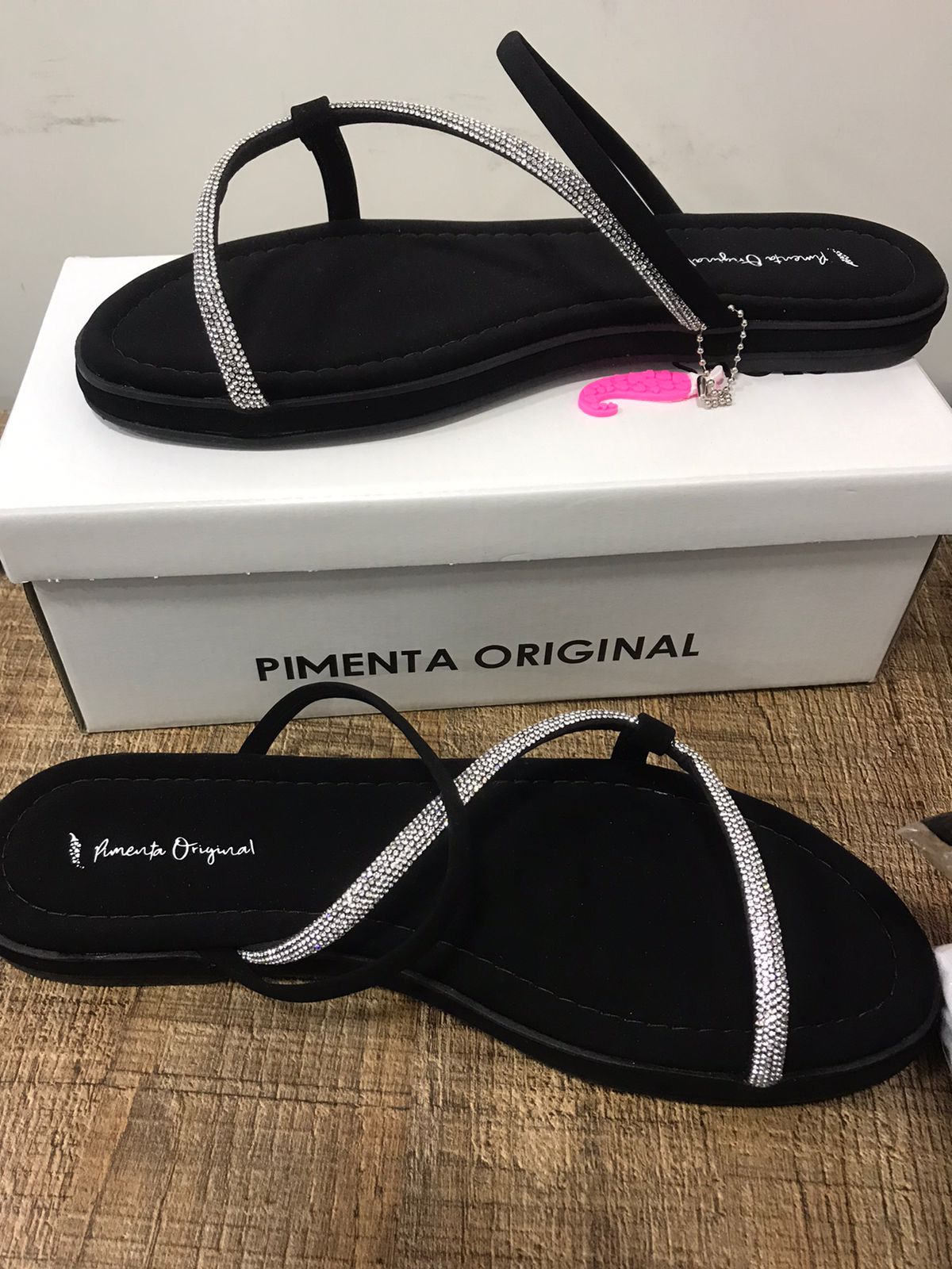 RASTEIRINHA COM STRASS MEIA CANA PIMENTA ORIGINAL REF 2418P