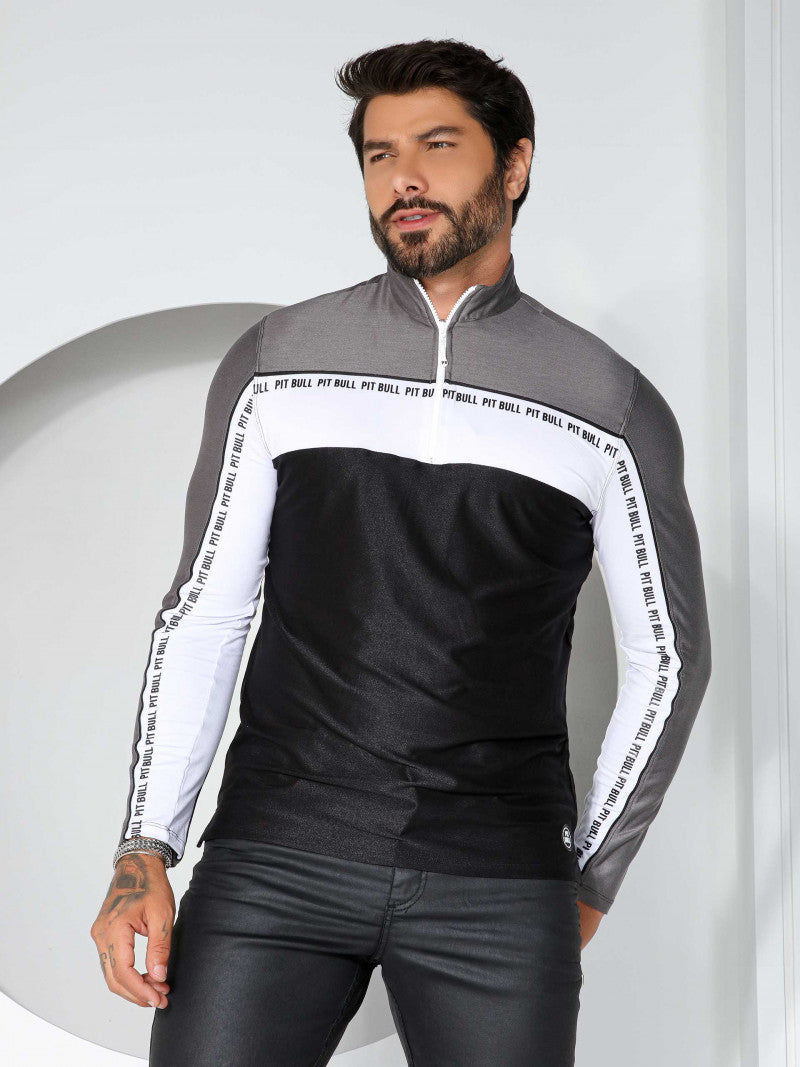 CAMISETA MASCULINA MANGA LONGA PIT BULL JEANS 81004