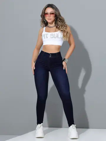 CALÇA SKINNY CASUAL PIT BULL JEANS COM CÓS LARGO E CONFORTÁVEL Ref: 87256