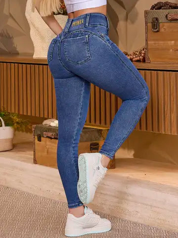 CALÇA SKINNY CÓS LARGO E MODELADOR PIT BULL JEANS 87239