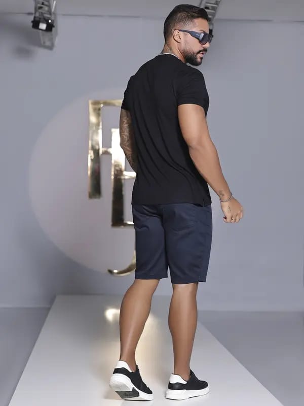 BERMUDA MASCULINA COM ELÁSTICO NO CÓS PIT BULL JEANS Ref: 84331
